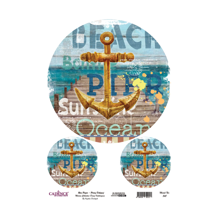 848 HÂRTIE DE OREZ CADENCE DECOUPAGE A3 - 848 - Imagine 1