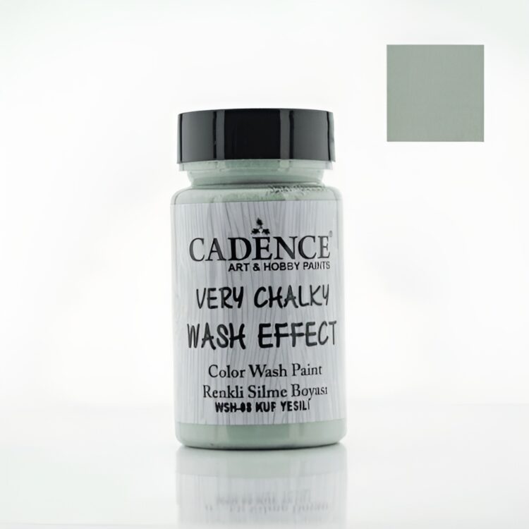 CADENCE VERY CHALKY WASH EFFECT 90 ML - MOLD GREEN WSH-08 - Imagine 1