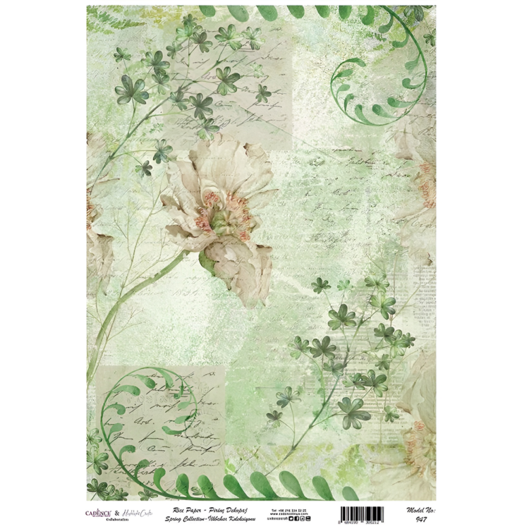 947 HÂRTIE DE OREZ CADENCE DECOUPAGE A3 - 947 - Imagine 1