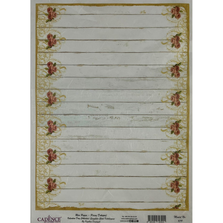 979 HÂRTIE DE OREZ CADENCE DECOUPAGE A3 - 979 - Imagine 1