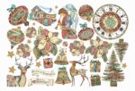STAMPERIA EPISHEMERA DE CRĂCIUN - DFLCT24 - Imagine 2
