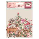 STAMPERIA PINK CHRISTMAS EPHEMERA - DFLCT28
