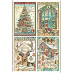 STAMPERIA CHRISTMAS DECOUPAGE HÂRTIE DE OREZ A4 - DFSA4796