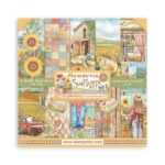 STAMPERIA SUNFLOWER DESIGN BLOC 20.3/20.3 CM - SBBS83