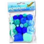 POMPOANE FOLIA PENTRU DECOR 30 BUC ALBASTRU