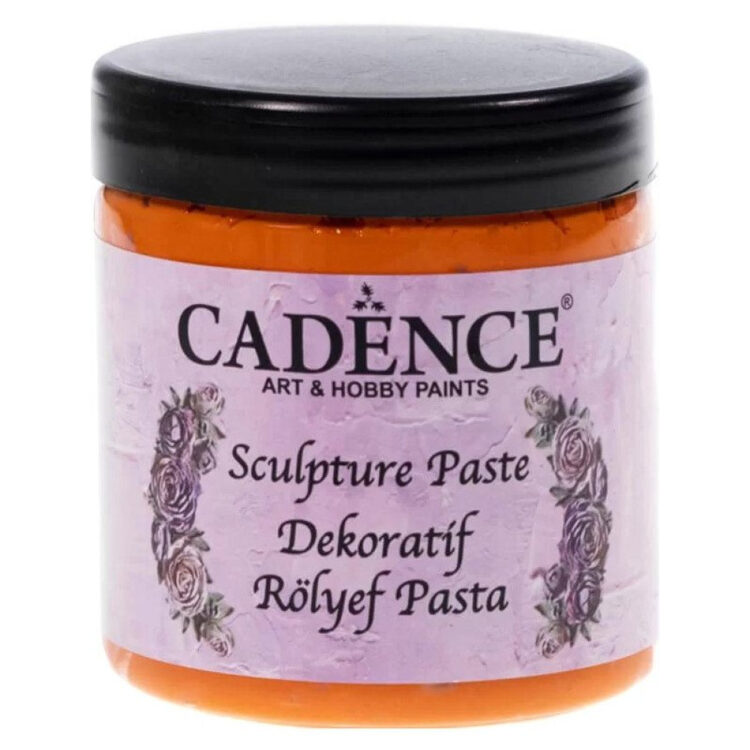 PASTĂ SCULPTURALĂ ÎN RELIEF CADENCE 250 ML. - PORTOCALIU 1352 - Imagine 1