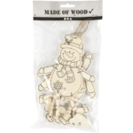 FIGURINE CREATIVE DIN LEMN DE CRĂCIUN, SET DE 20CM, 3 PIESE. - 56727 - Imagine 2