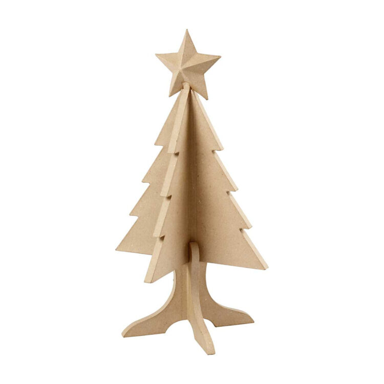 5712854015011 CREATIV POM DE CRĂCIUN DIN HÂRTIE MACHIATĂ 63/34CM - 26577 - Imagine 1