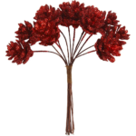 CREATIV BUCHET PENTRU DECOR FLOARE ROȘIE DE CRĂCIUN - 56727