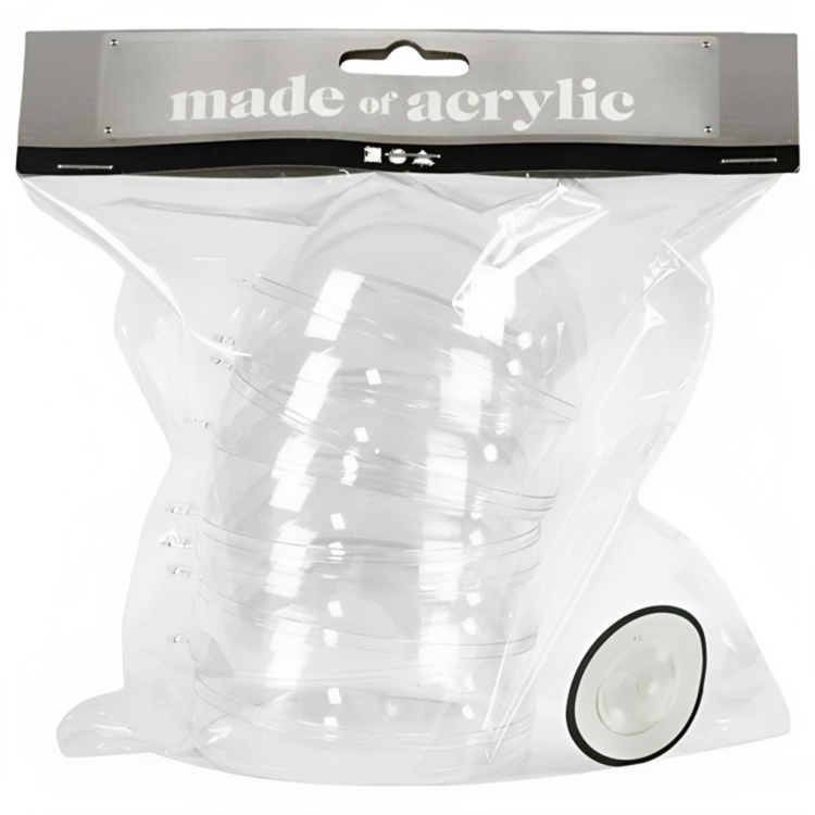 BILE DE DECOR DIN PLASTIC CREATIV 8CM CU GAURĂ - 52139 - Imagine 2