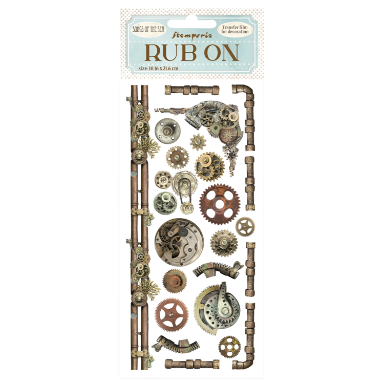 STAMPERIA SONGS OF THE SEA RUB ON 10,16/21,6CM - DFLRB48 - Imagine 1