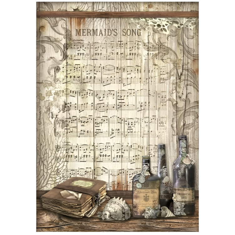 DFSA4814 STAMPERIA CÂNTECE ALE MĂRII HÂRTIE DECOUPAGE A4 - DFSA4814 - Imagine 1