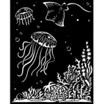ȘABLON STAMPERIA SONGS OF THE SEA 20 X 25 CM - KSTD140