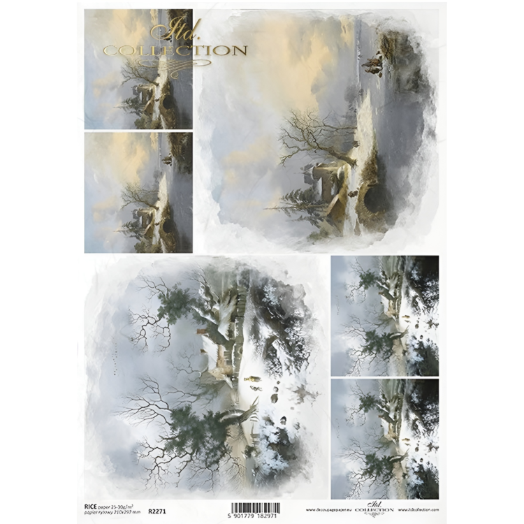 COLECTIA ITD DECOUPAGE HARTIE DE OREZ A4 - R2271 - Imagine 1