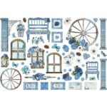 STAMPERIA BLUE LAND EPHEMERA - DFLCT22 - Imagine 2