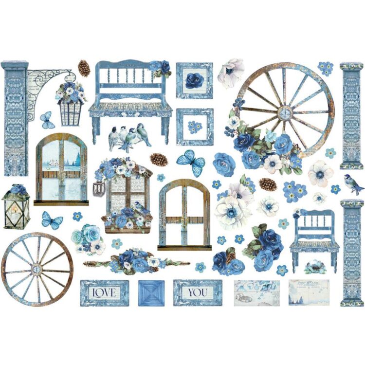STAMPERIA BLUE LAND EPHEMERA - DFLCT22 - Imagine 2