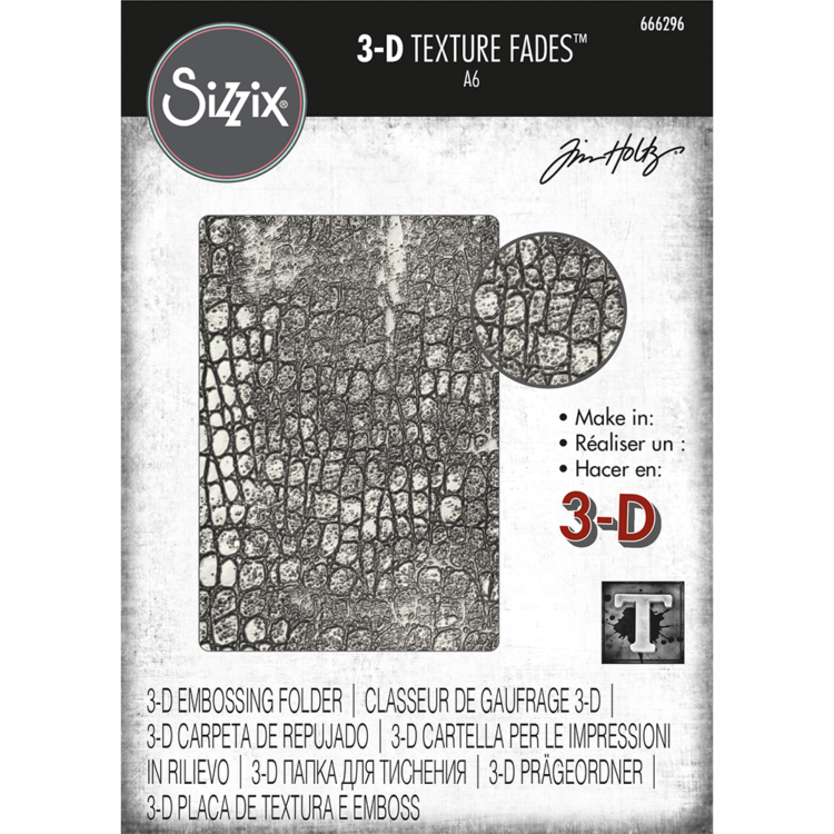 666296 DOSARE DE RELIEF SIZZIX 3D - REPTILE - Imagine 1