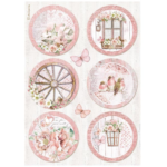 HÂRTIE DE OREZ STAMPERIA ROSELAND DECOUPAGE A4 - DFSA4782
