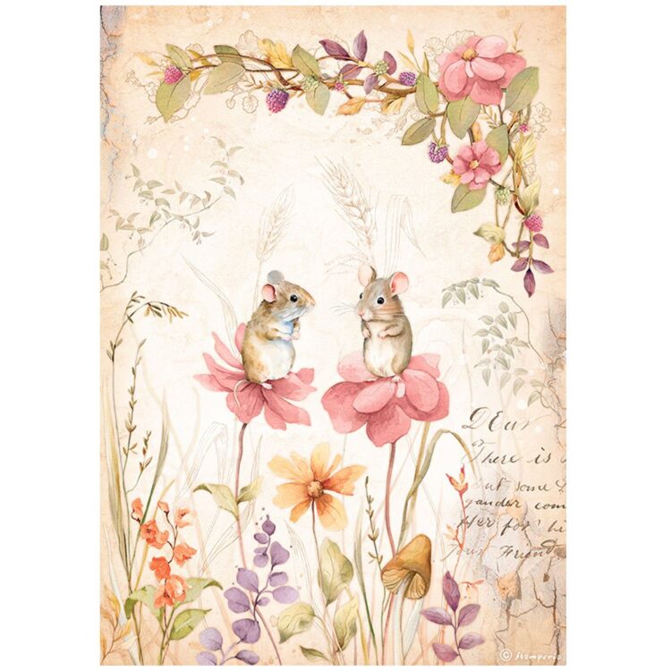DFSA4815 HÂRTIE DE OREZ STAMPERIA WOODLAND DECOUPAGE A4 - DFSA4815 - Imagine 1