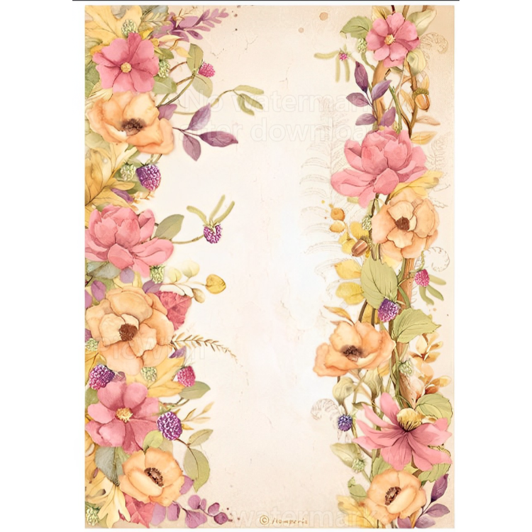 DFSA4818 HÂRTIE DE OREZ STAMPERIA WOODLAND DECOUPAGE A4 - DFSA4818 - Imagine 1