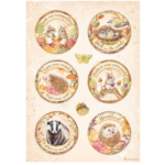 HÂRTIE DE OREZ STAMPERIA WOODLAND DECOUPAGE A4 - DFSA4819