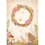 HÂRTIE DE OREZ STAMPERIA WOODLAND DECOUPAGE A4 - DFSA4820