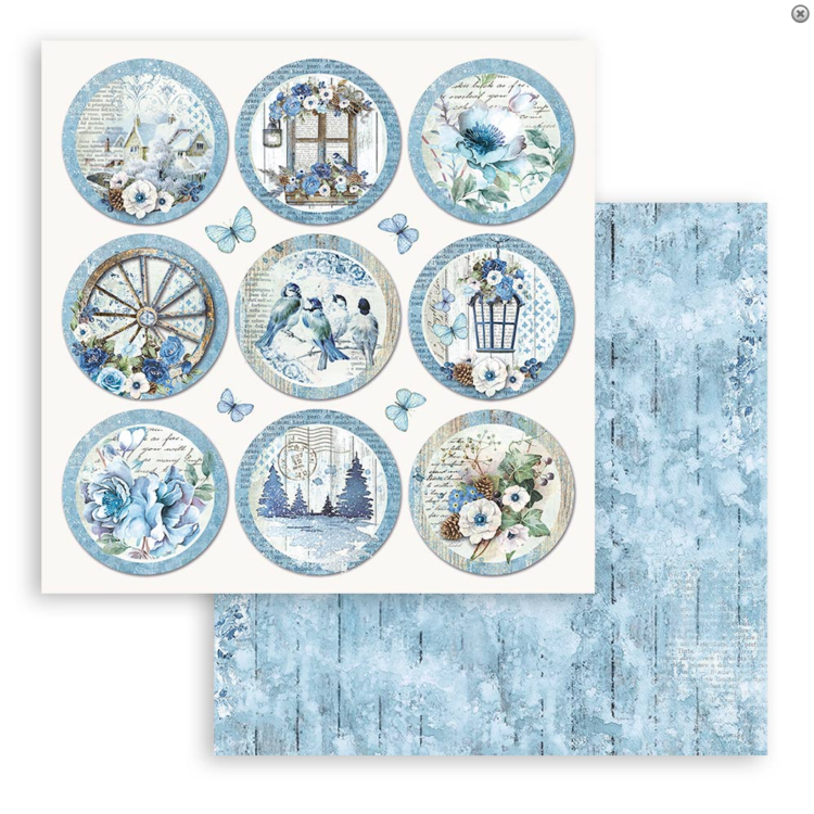 STAMPERIA BLUE LAND CARTON DE DESIGNER 30.5/30.5 CM - SBB940 - Imagine 1
