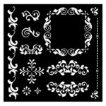 ȘABLON ȘABLON STAMPERIA PRECIOUS MEDIA 18X18 CM KSTDQ-97