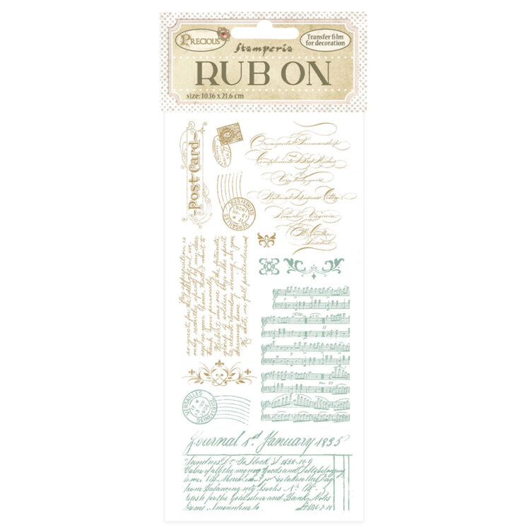 STAMPERIA PRECIOUS STICKERS SE FREACĂ 10,16/21,6CM - DFLRB62 - Imagine 1