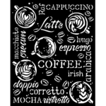 ȘABLON DE CAFEA ȘI CIOCOLATĂ STAMPERIA 20 X 25 CM - KSTD151