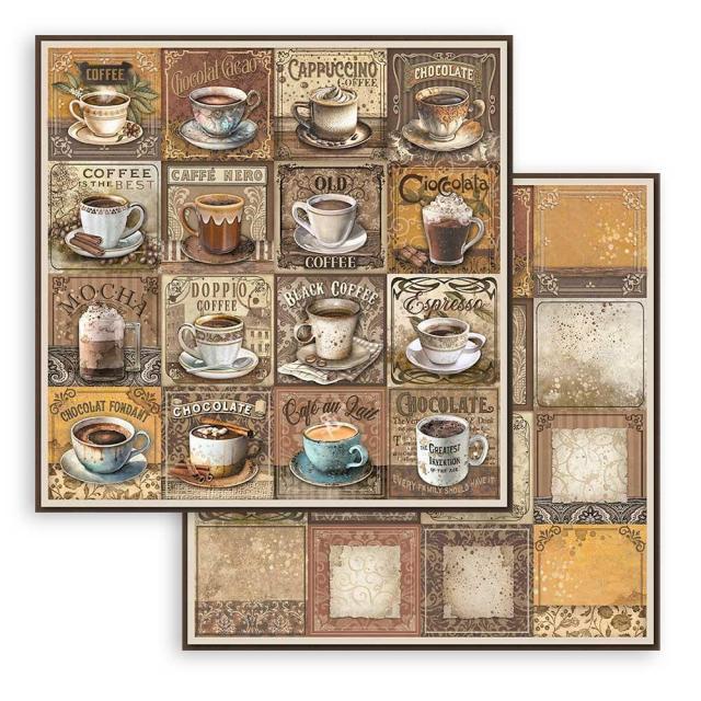 SBB968_1 CARTON DE CAFEA ȘI CIOCOLATĂ STAMPERIA 30,5/30,5 CM - SBB968 - Imagine 1