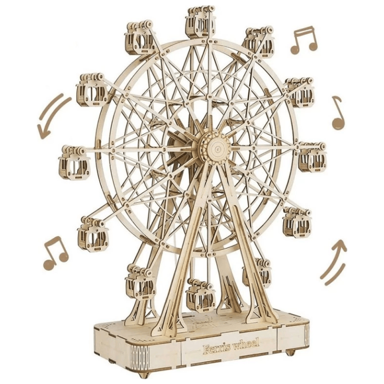 TGN01 ROBOTIME 3D PUZZLE DIN LEMN ROATĂ PANORAMICĂ 278 PIESE TGN01 - Imagine 1