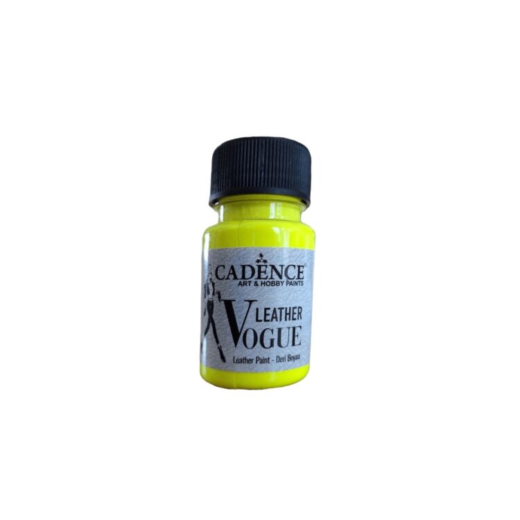 010052 VOPSEA PENTRU PIELE ACRILICĂ CADENCE VOGUE 50ML. - PH GALBEN LVF-01 - Imagine 1