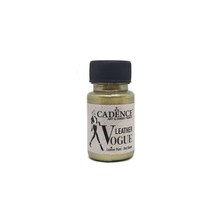 02004000 VOPSEA PENTRU PIELE ACRILICĂ CADENCE VOGUE 50ML. - PLATINIU LVM-02 - Imagine 1