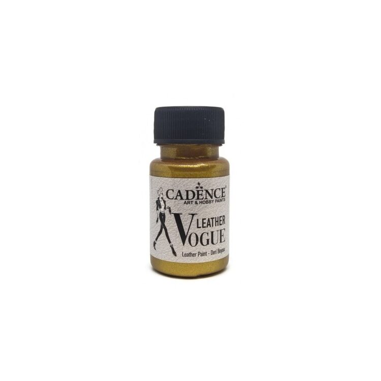 0300255555 VOPSEA PENTRU PIELE ACRILICĂ CADENCE VOGUE 50ML. - UN LVM-03 AURIU - Imagine 1