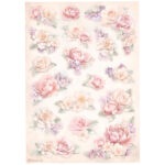 STAMPERIA ROMANCE FOREVER DECOUPAGE PAPER A4 - DFSA4835