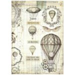 STAMPERIA VOYAGES FANTASTIQUE DECOUPAGE PAPER A4 - DFSA4837