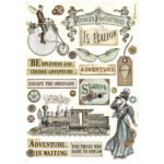 BLOC STAMPERIA VOYAGES FANTASTIQUES 30.5/30.5CM - SBBL147