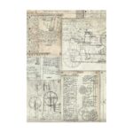STAMPERIA VOYAGES FANTASTI HÂRTIE DECOUPAGE 8 BUC A6 DFSAK6015 - Imagine 6