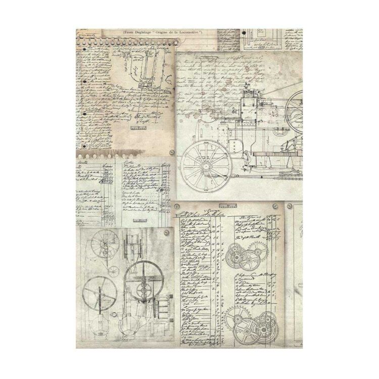 STAMPERIA VOYAGES FANTASTI HÂRTIE DECOUPAGE 8 BUC A6 DFSAK6015 - Imagine 6