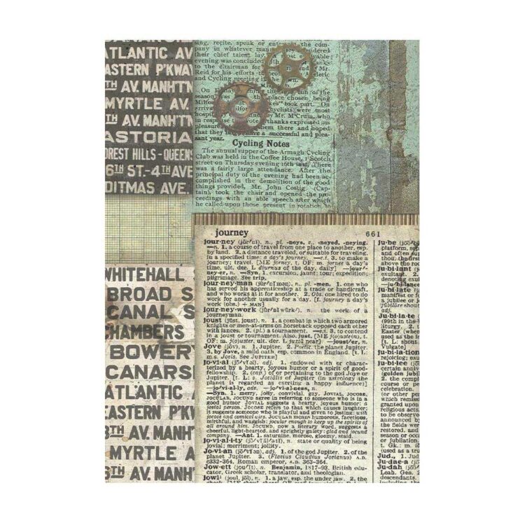 STAMPERIA VOYAGES FANTASTI HÂRTIE DECOUPAGE 8 BUC A6 DFSAK6015 - Imagine 7