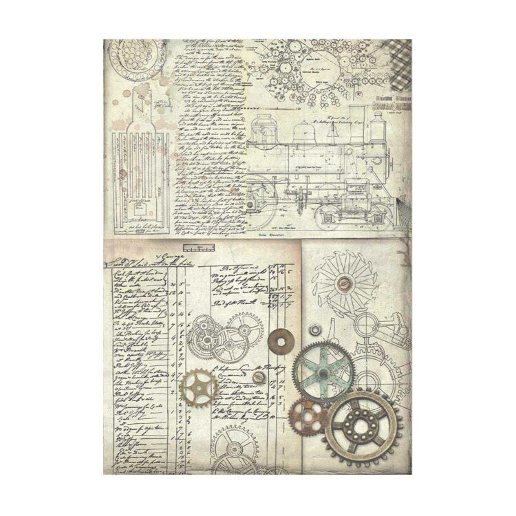 STAMPERIA VOYAGES FANTASTI HÂRTIE DECOUPAGE 8 BUC A6 DFSAK6015 - Imagine 8