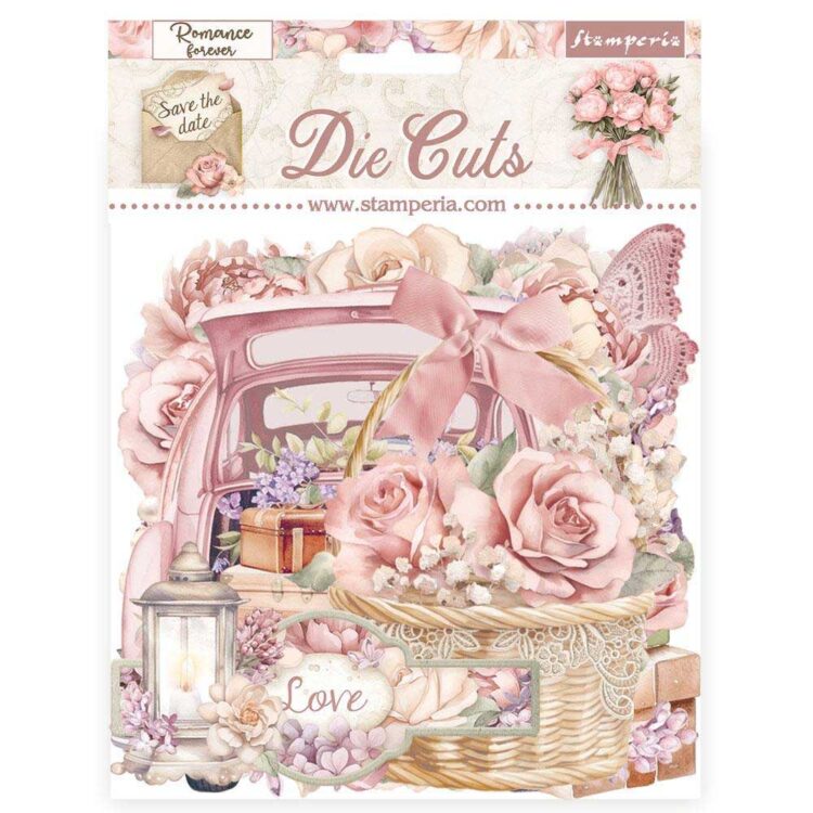 909005 STAMPERIA ROMANCE FOREVER DIE CUTS DFLDC90 - Imagine 1