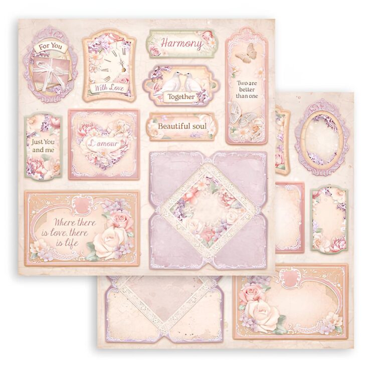 STAMPERIA ROMANCE FOREVER BLOC 20.3/20.3 CM - SBBS96 - Imagine 6