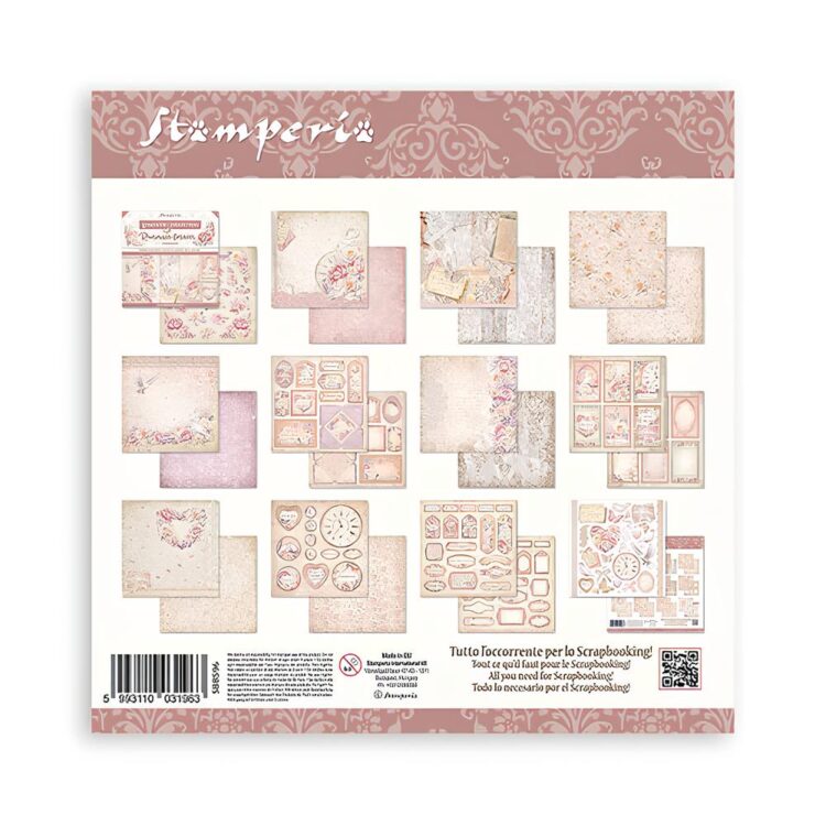 STAMPERIA ROMANCE FOREVER BLOC 20.3/20.3 CM - SBBS96 - Imagine 13