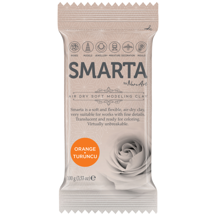 SMARTA ARGILĂ AUTO-USCATĂ 100 G - PORTOCALE 22 - Imagine 1