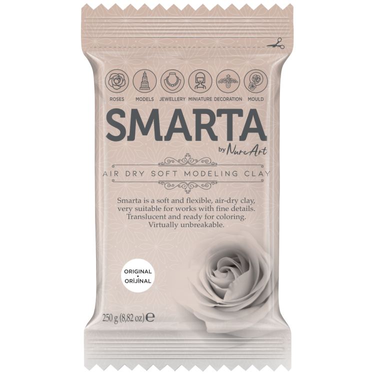 250gr 612935 ARGILĂ AUTO-USCATĂ SMARTA 250 G - ORIGINAL 02 - Imagine 1