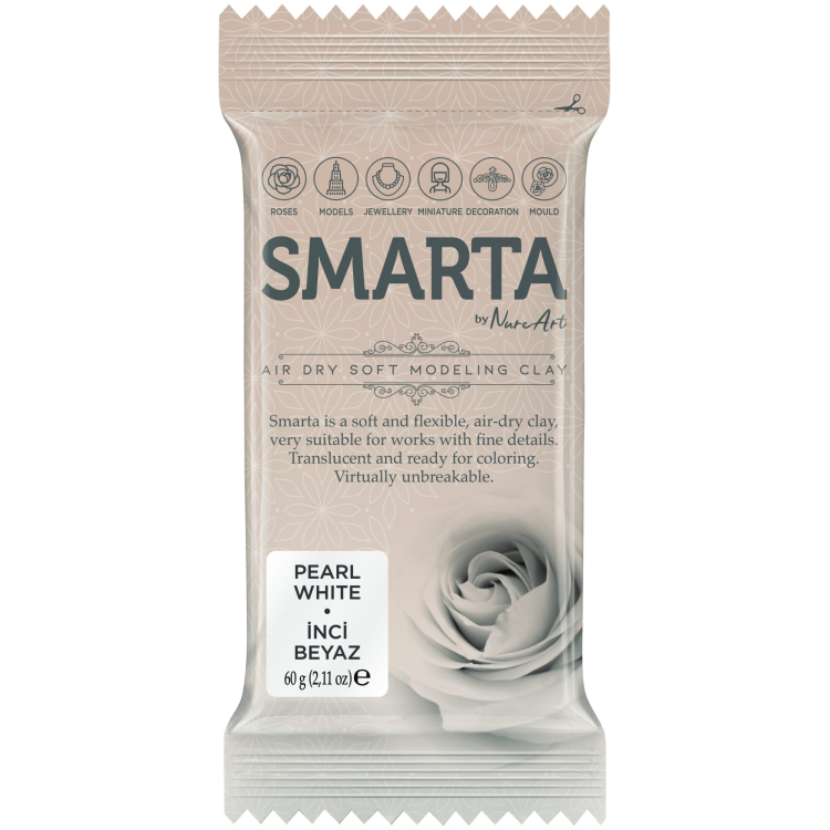 În picioare, 3D, Redare, Alb, Gol, Mică, Geantă, Pentru, Mâncare, Pachet SMARTA ARGILĂ AUTO-USCATĂ 60 G - ALB PERLAT 29 - Imagine 1
