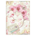 STAMPERIA ORHIDEE ȘI PISICI HÂRTIE DECOUPAGE A4 - DFSA4847