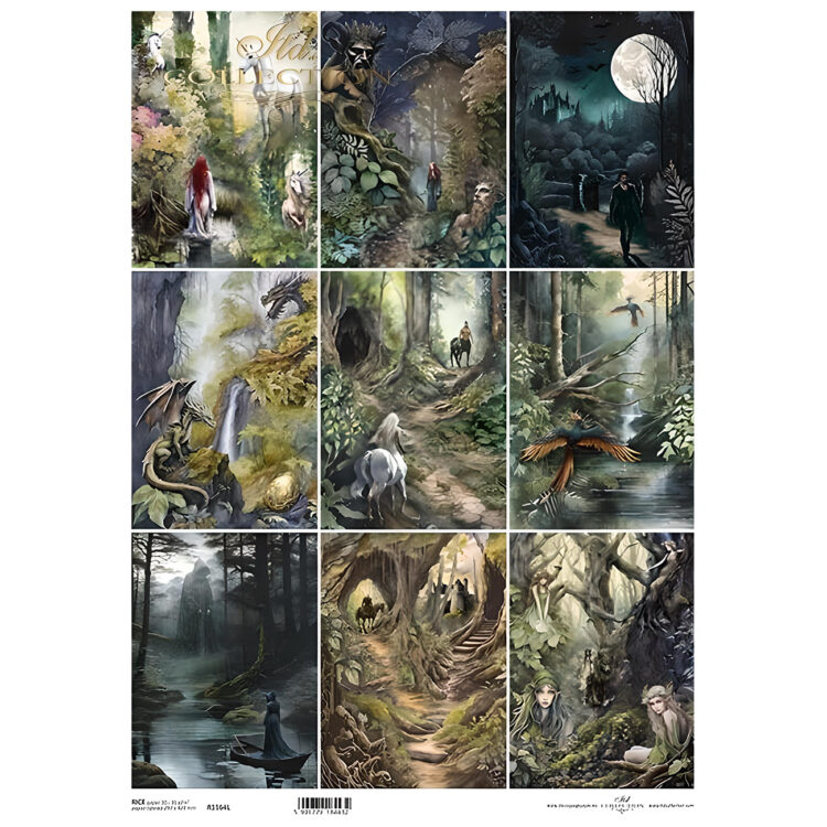 571164 HÂRTIE DE OREZ DECOUPAGE COLECTIA ITD A3 - R1164L - Imagine 1